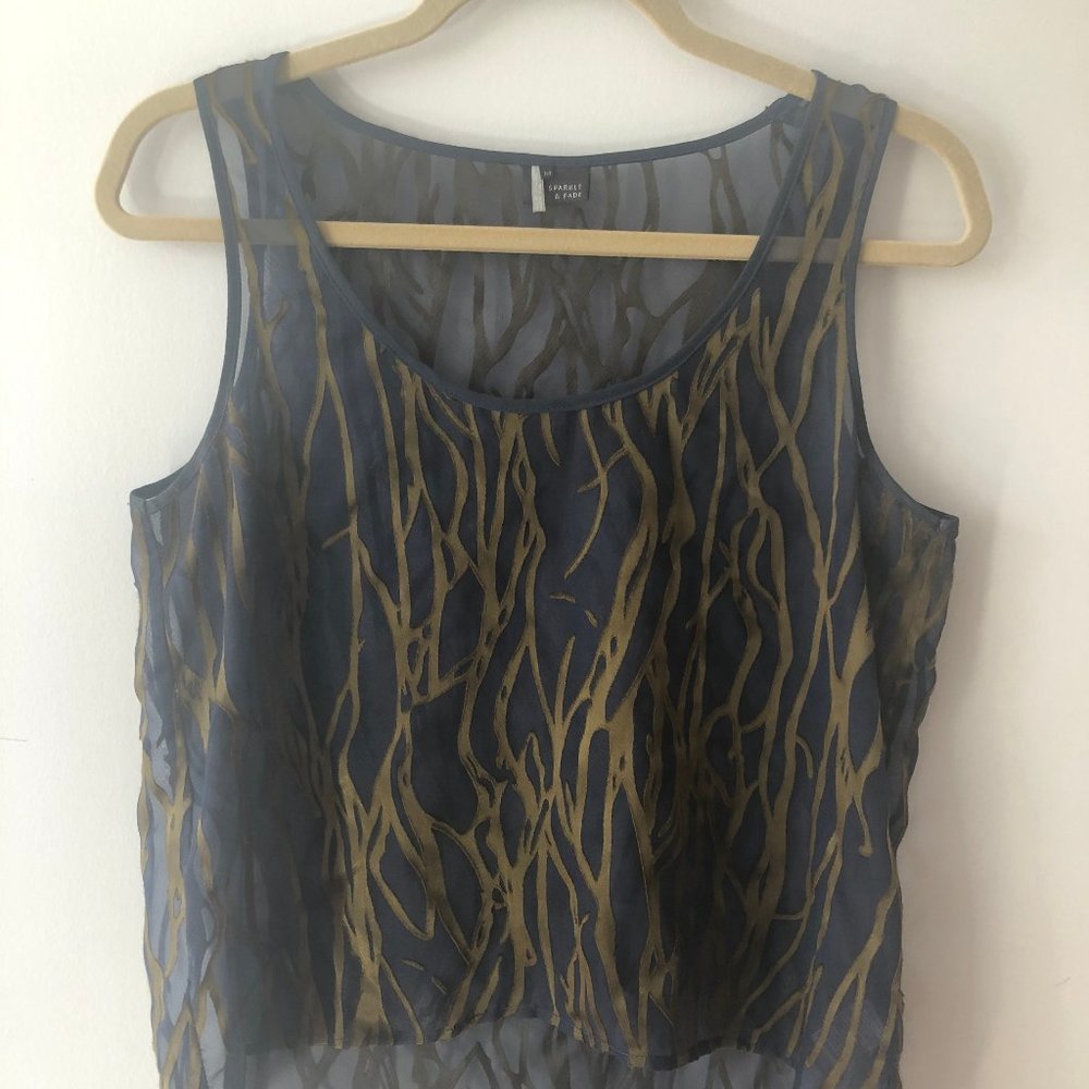 Sheer Sparkle & Fade top